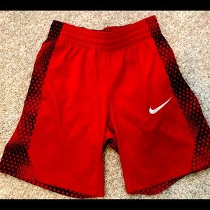 Kids Nike athletic shorts, size small.